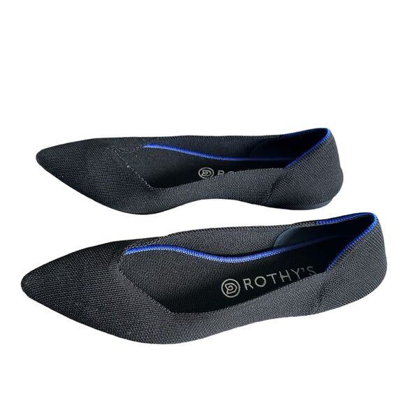 Rothy’s black pointed flats - Picture 1 of 6